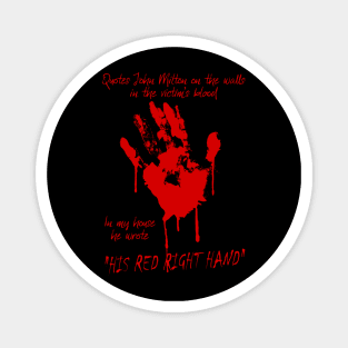 Song Of Joy Red Right Hand Design Magnet